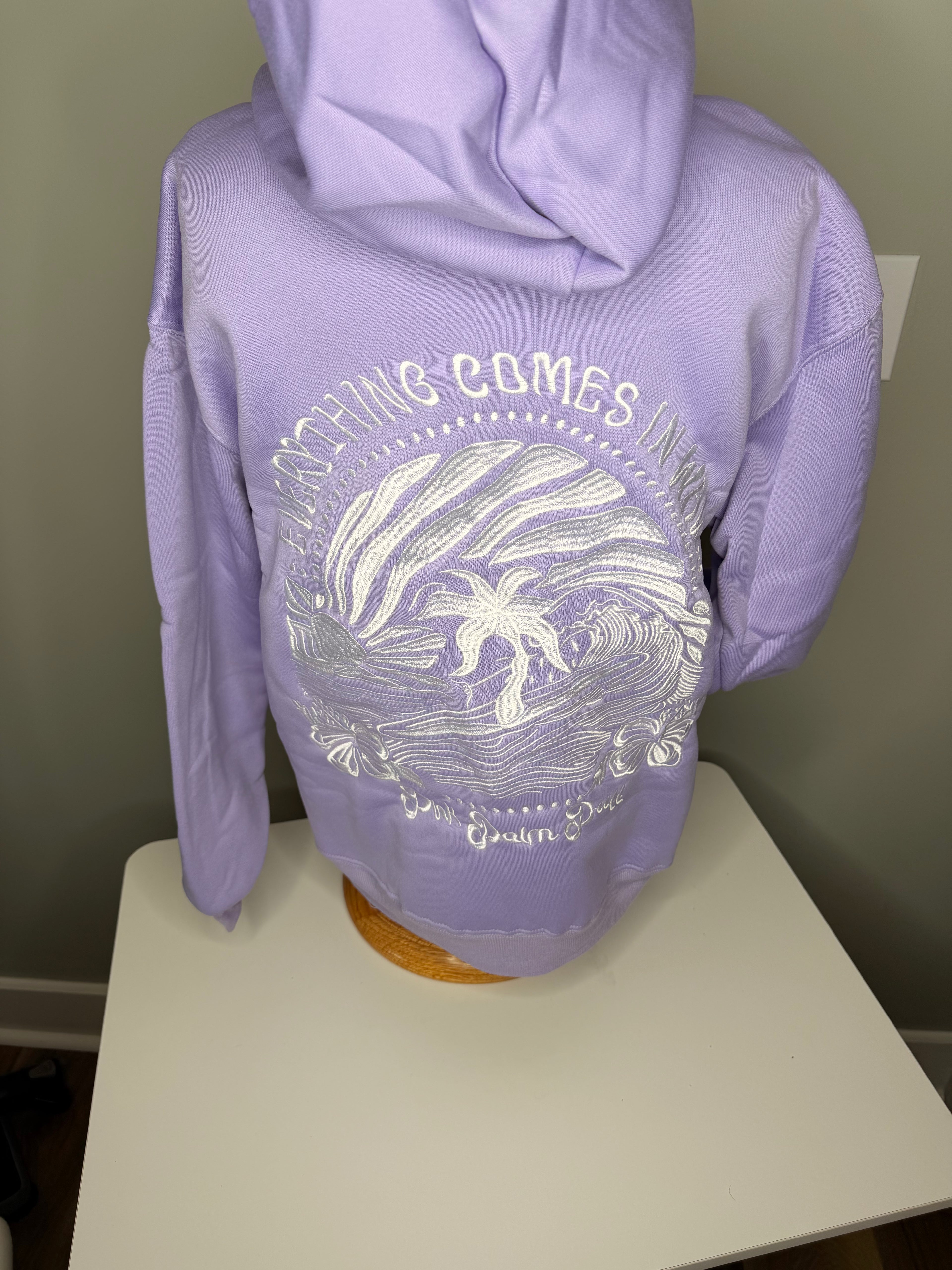Embroidered PPP Sweatshirt: Waves