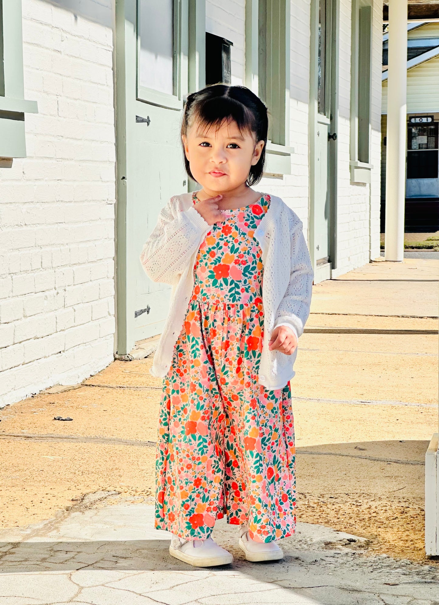 Clementine Floral Romper