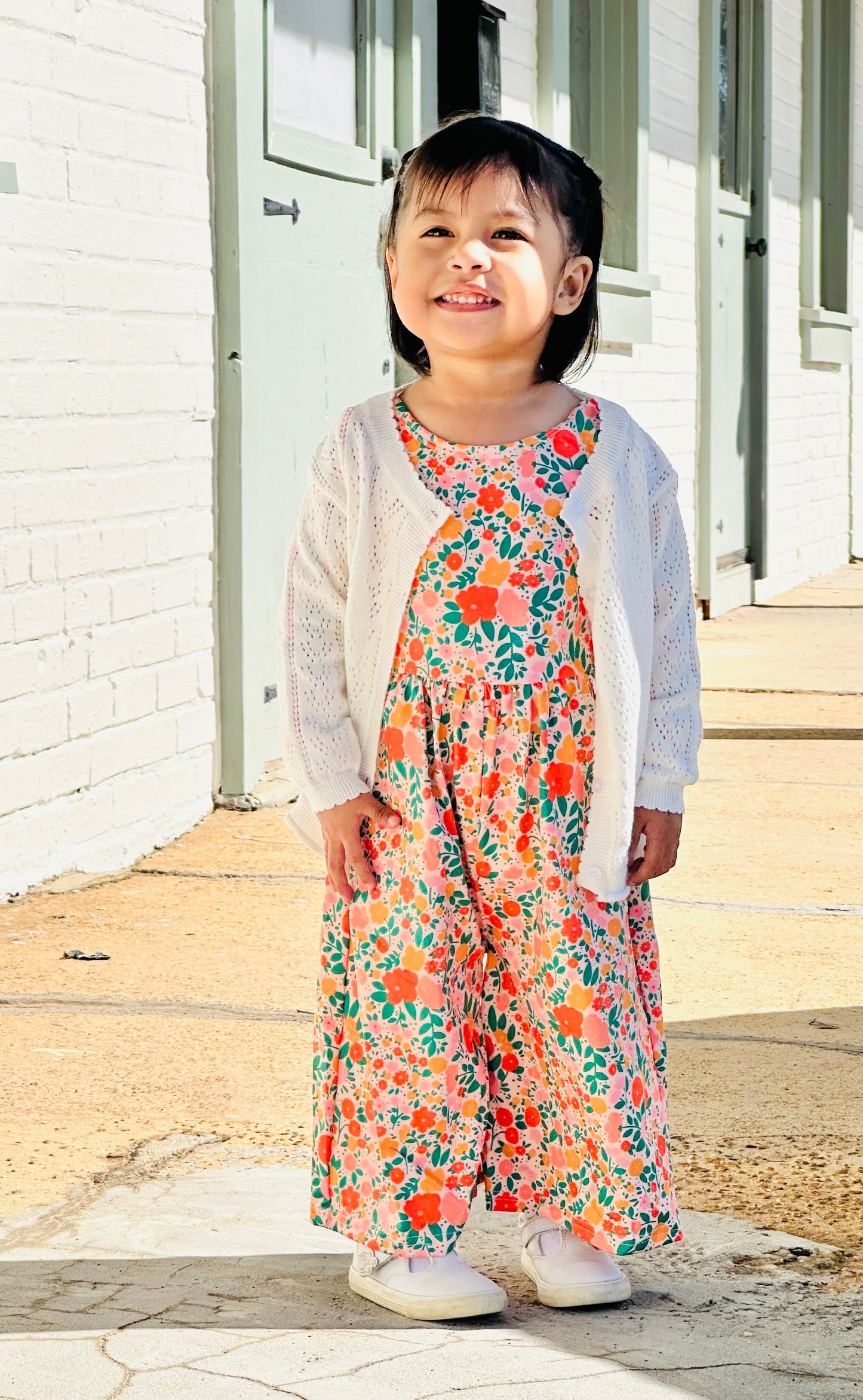 Clementine Floral Romper