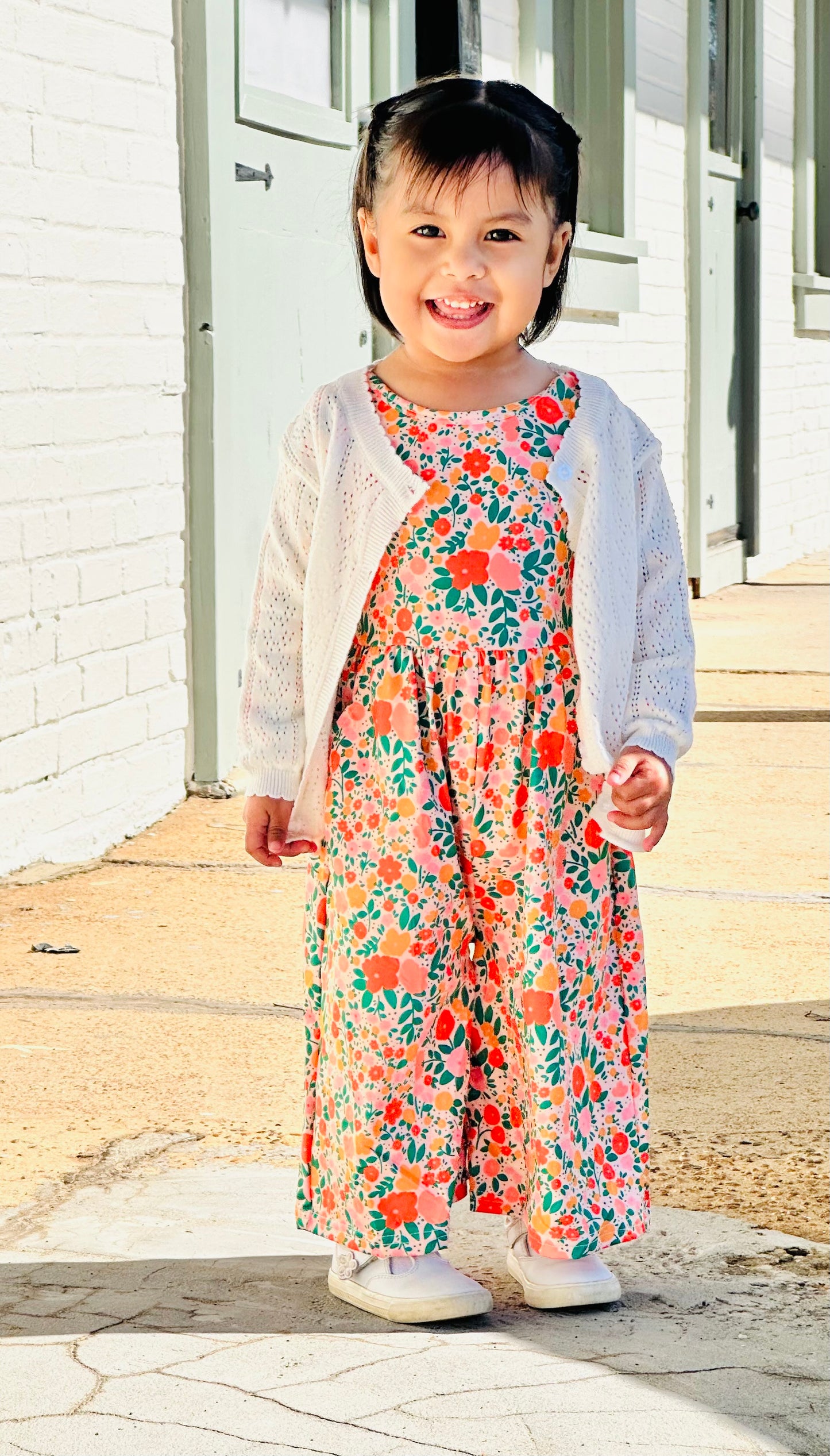 Clementine Floral Romper