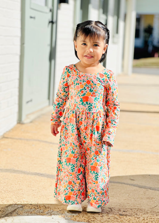 Clementine Floral Romper