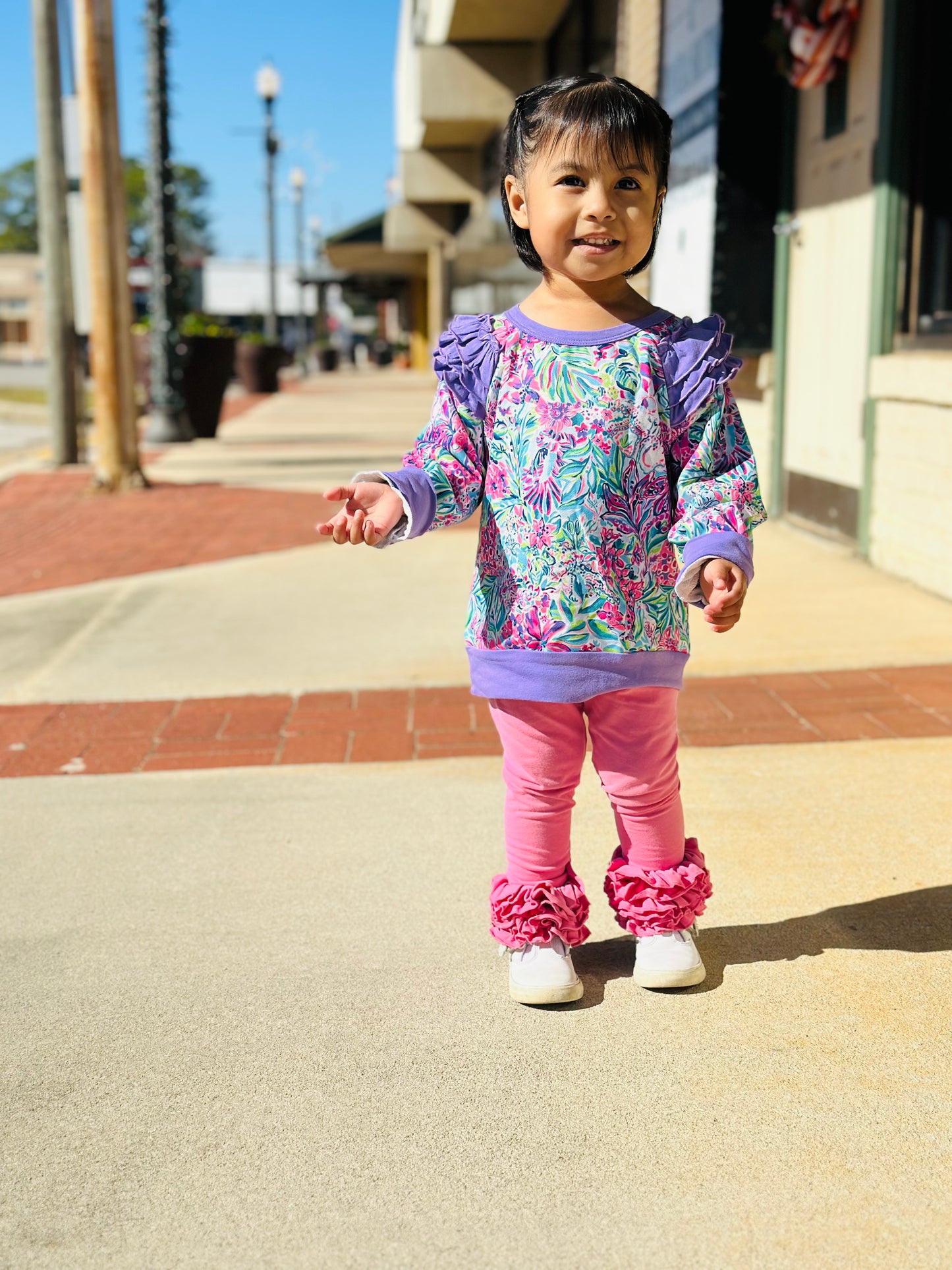 Purple Lilly Sweatshirt