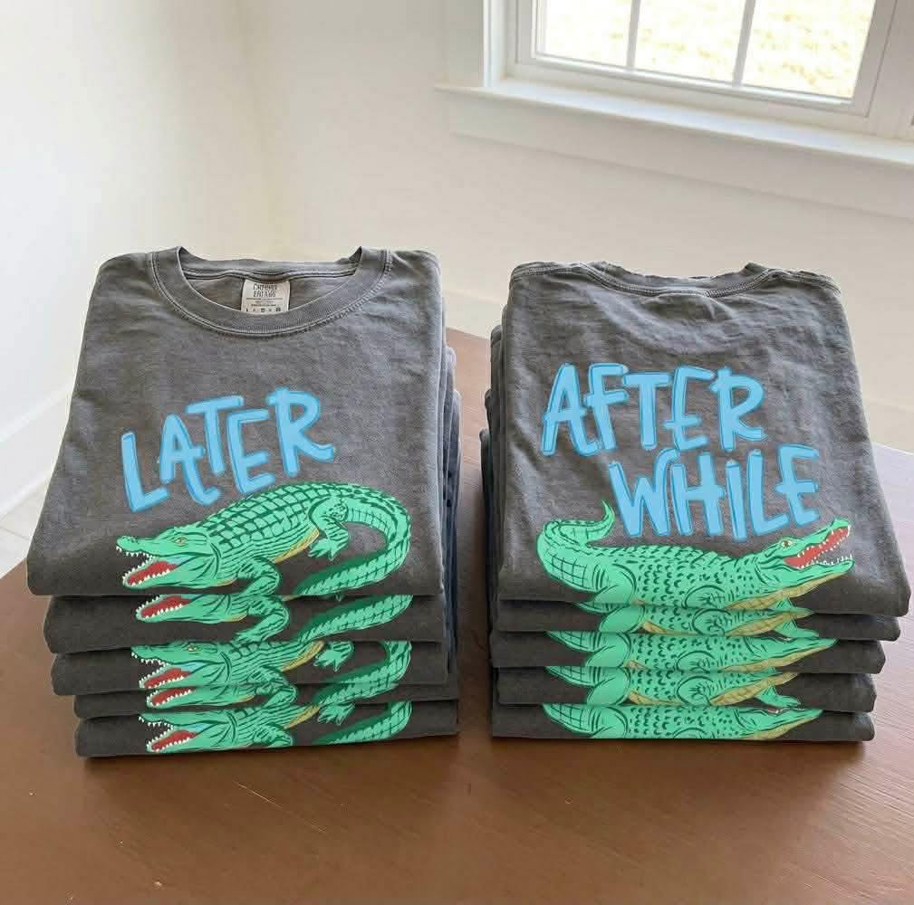 Gray Later Gator Tee