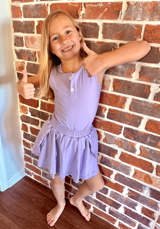 Tulip Skort Set-Lavender