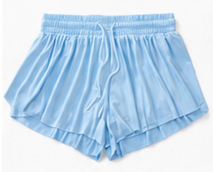 Athletic Butterfly Short: Light Blue