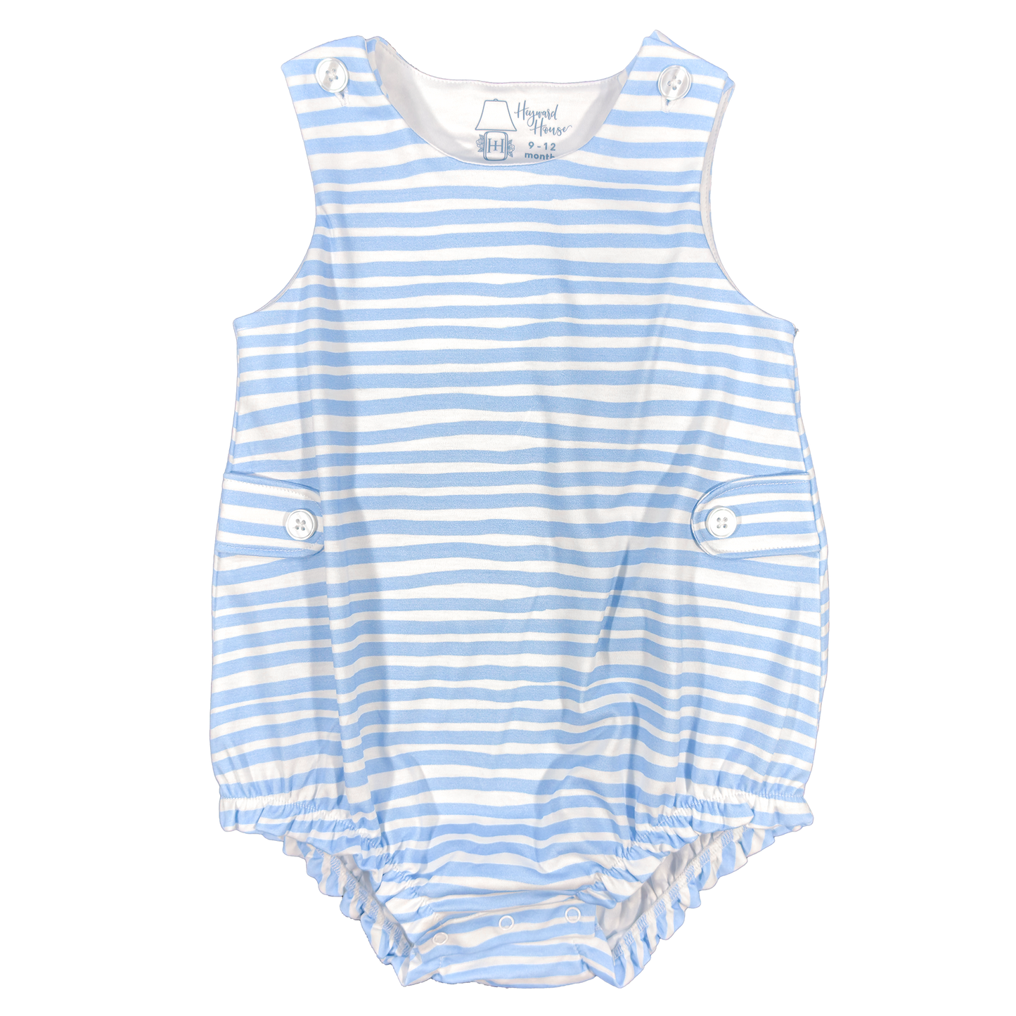 Blue Waves Sleeveless Boy Bubble