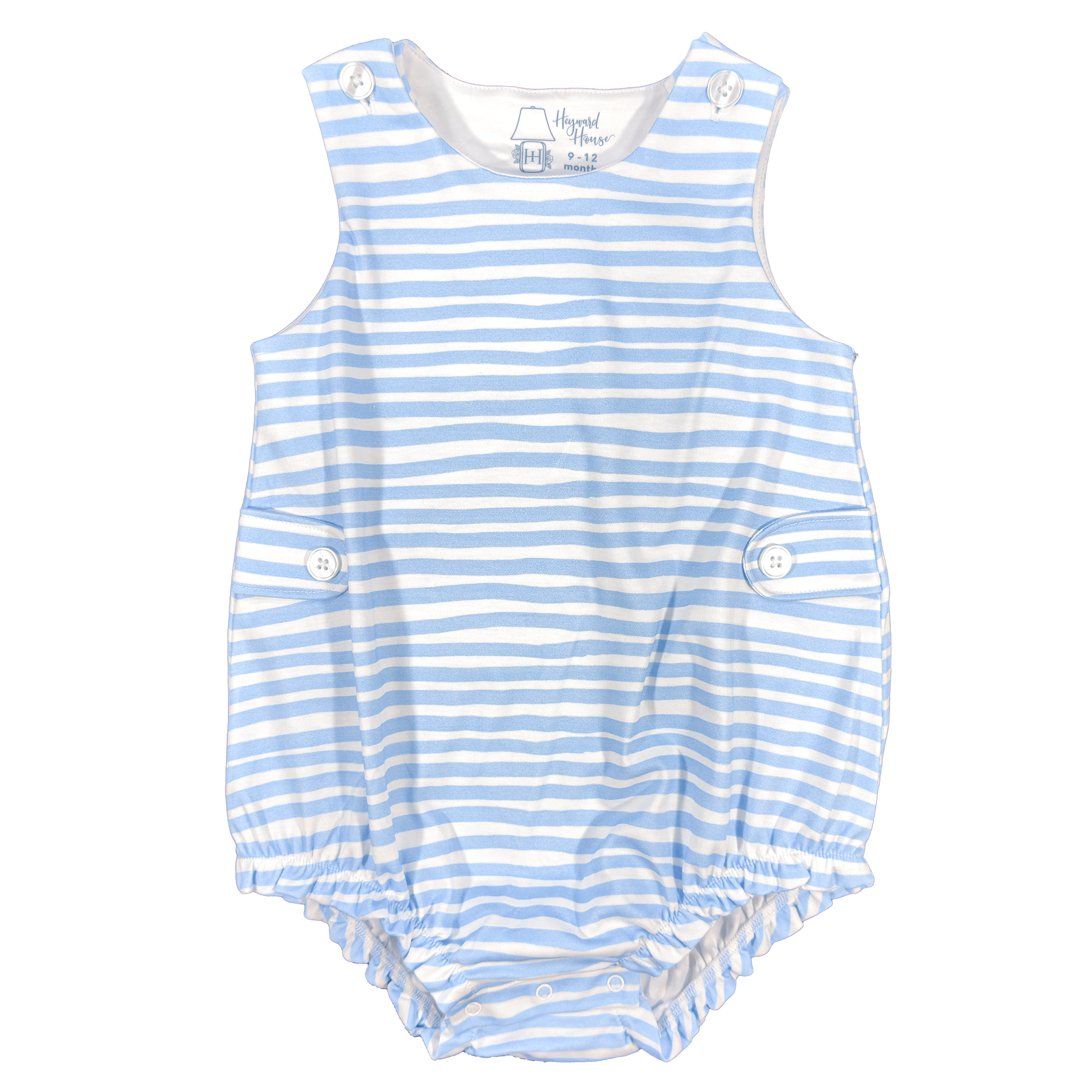 Blue Waves Sleeveless Boy Bubble