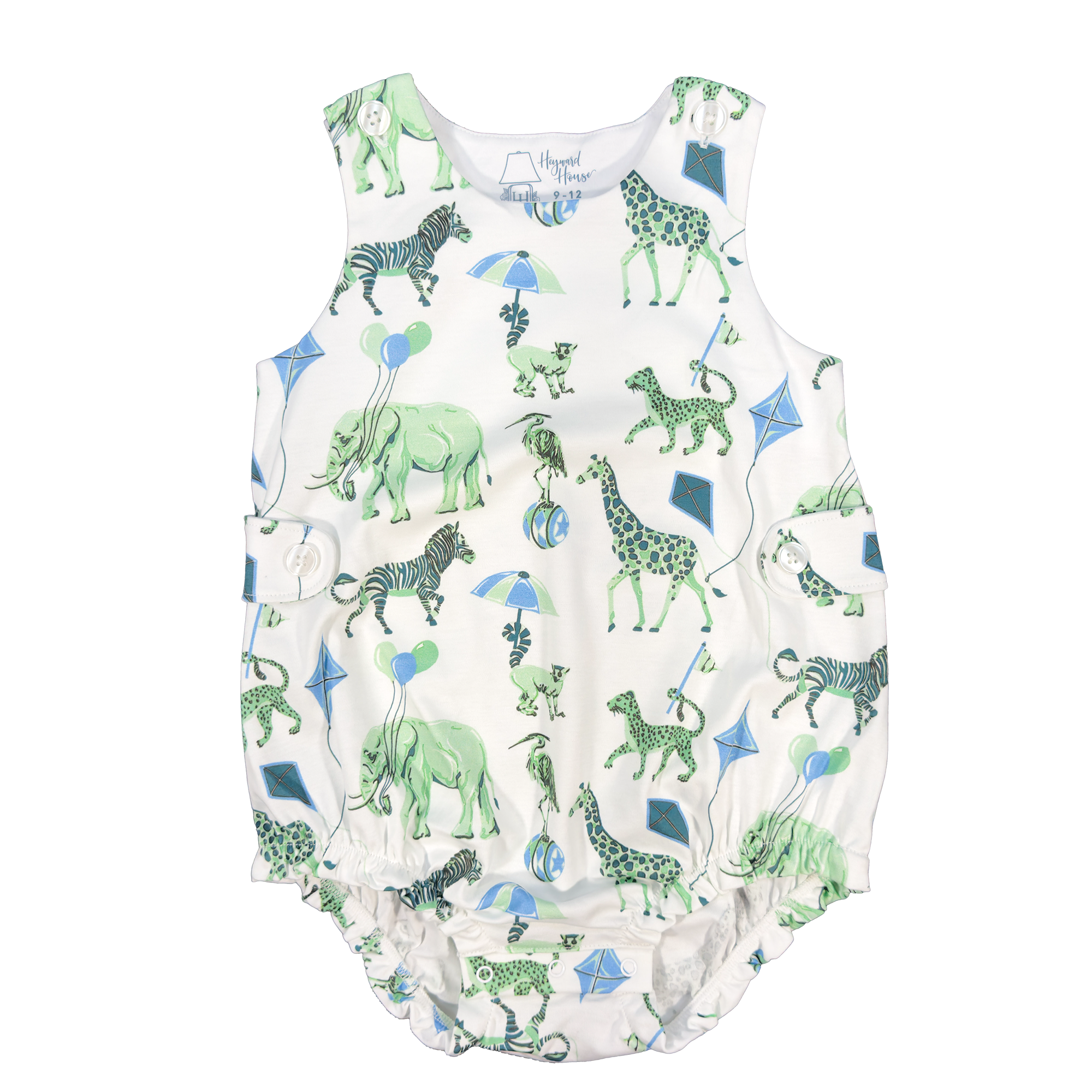 Spearmint Safari Boy Sleeveless Bubble