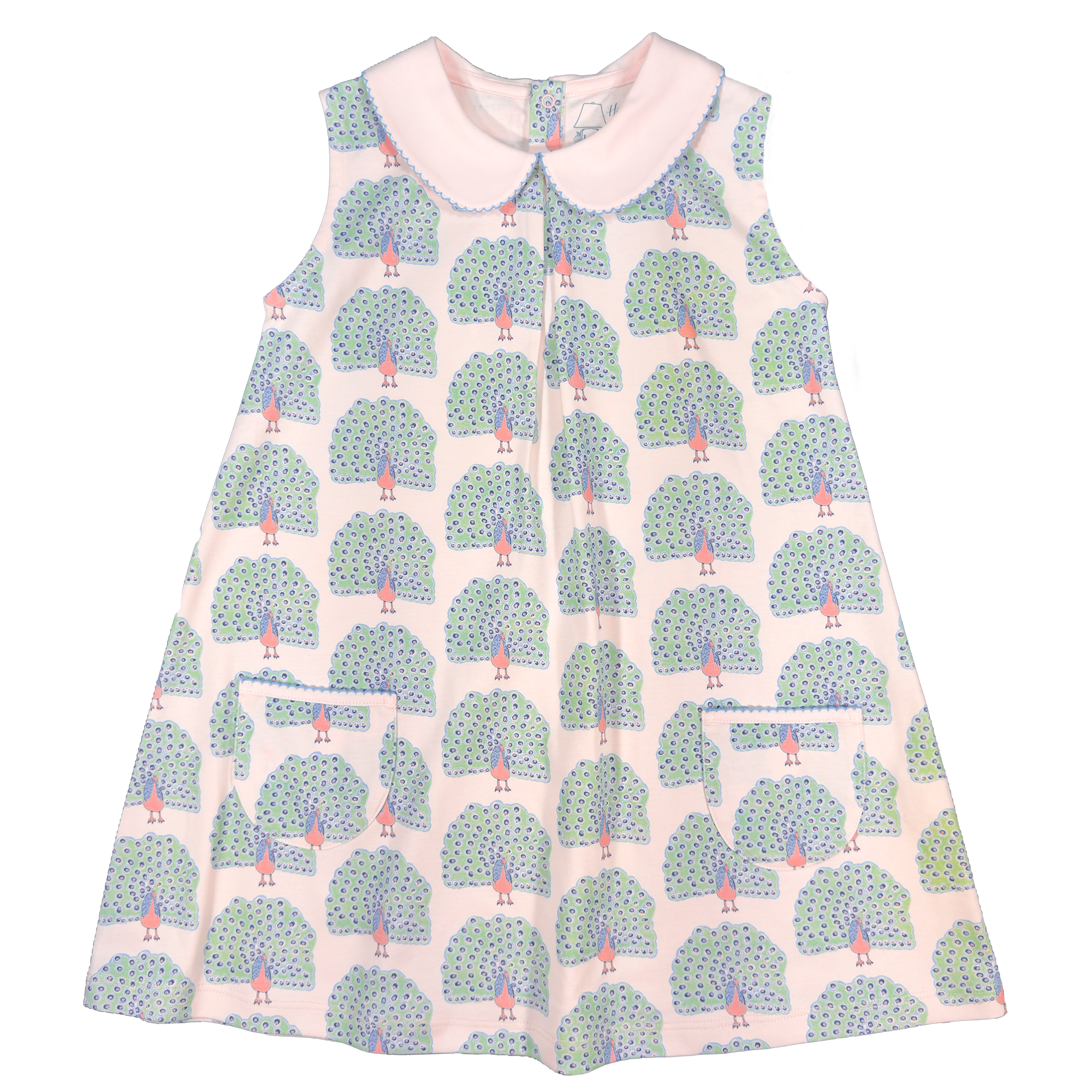 Pretentious Peacock Twirl Dress