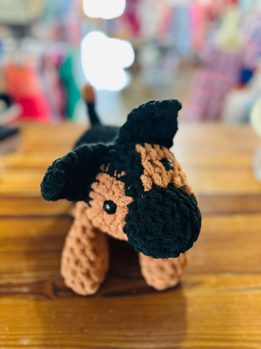 Crocheted German Sheppard