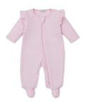 Pink Jacquard Footie