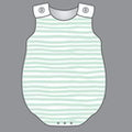 Mint Waves Boy Sleeveless Bubble