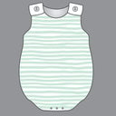 Mint Waves Boy Sleeveless Bubble