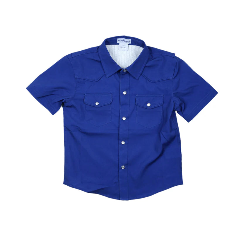 Gameday Navy Pearl Snap Shirt
