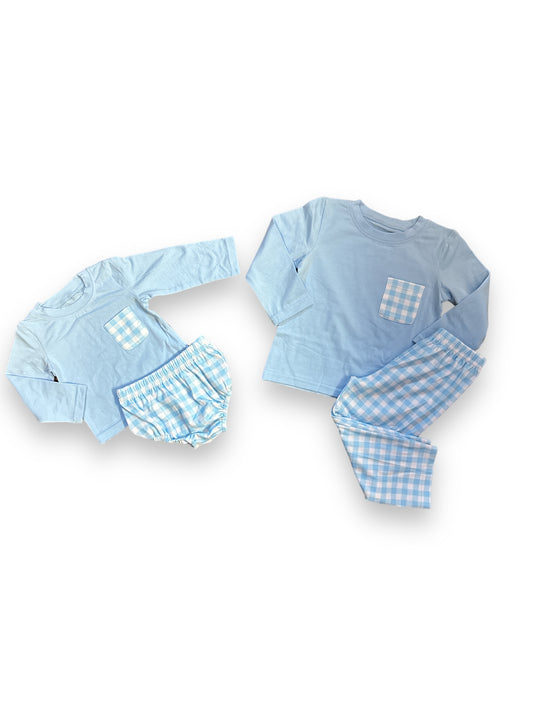 Blue Gingham Boy Collection
