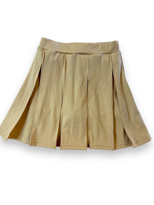 Pleated Khaki Skort