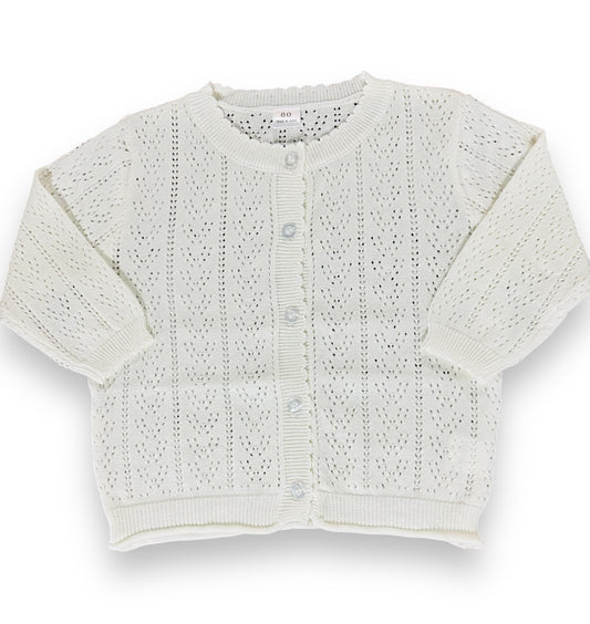 Ecru Girls Cardigan