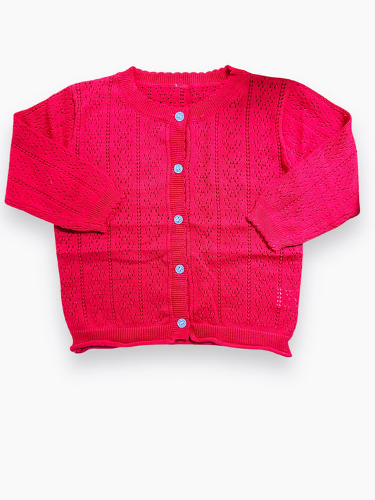 Red Girls Cardigan