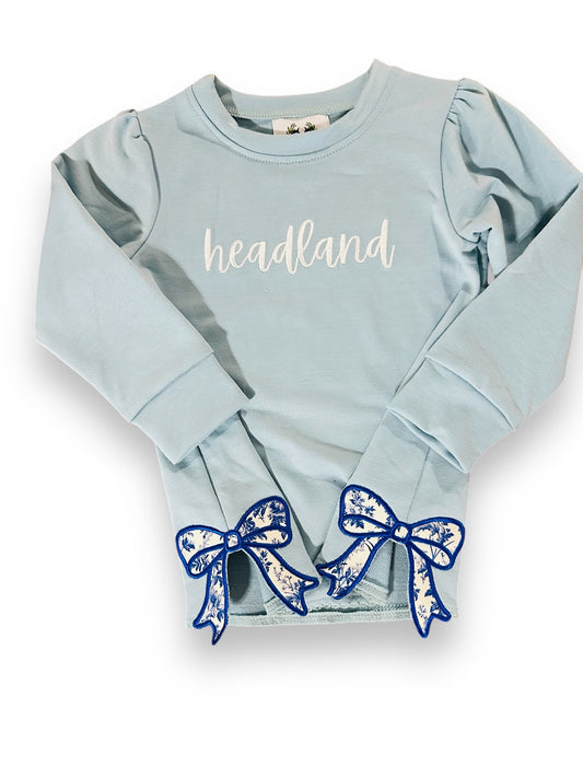 Headland Bow Sweatshirt Lt Blue