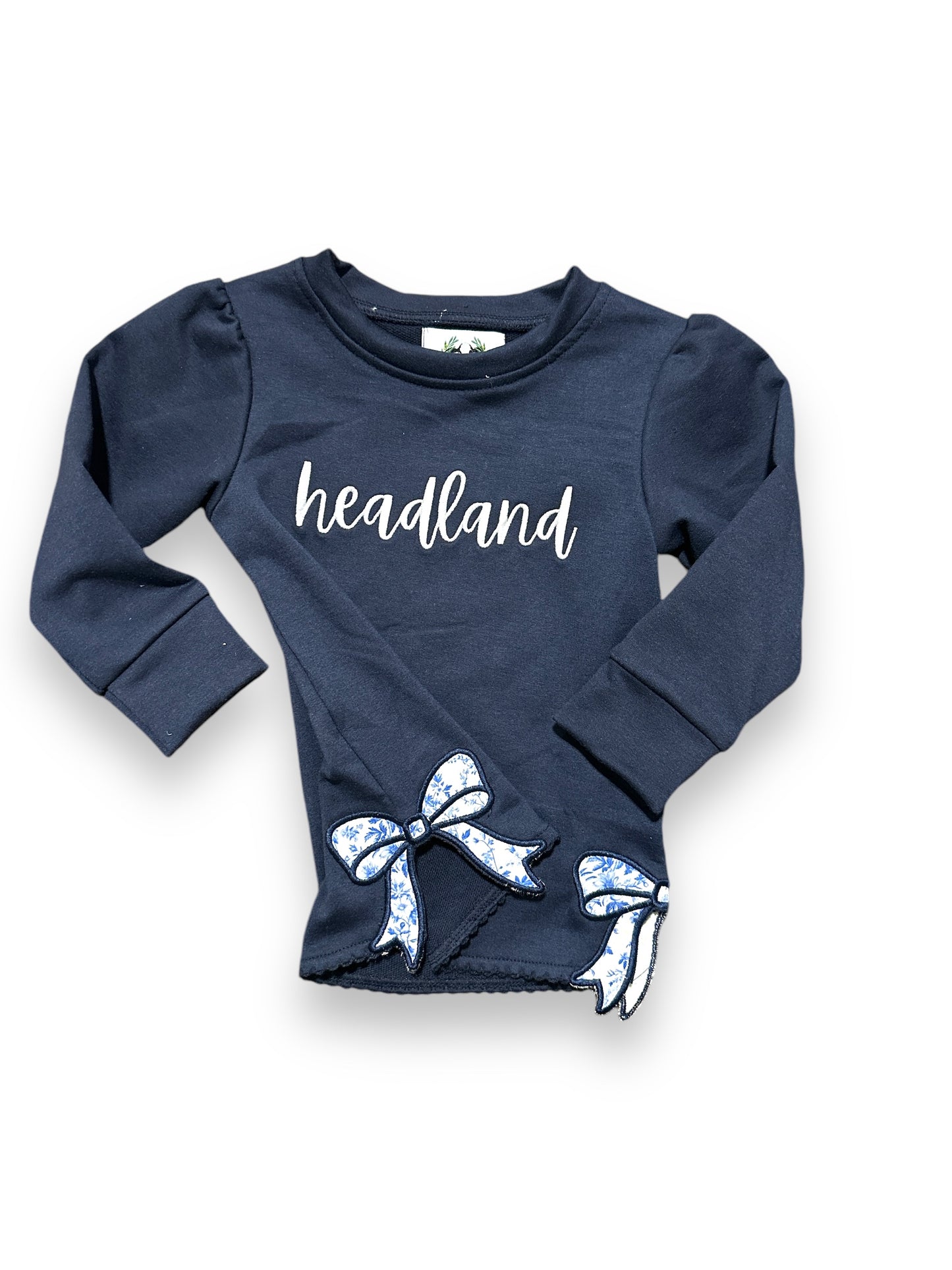 Headland Bow Sweatshirt Navy