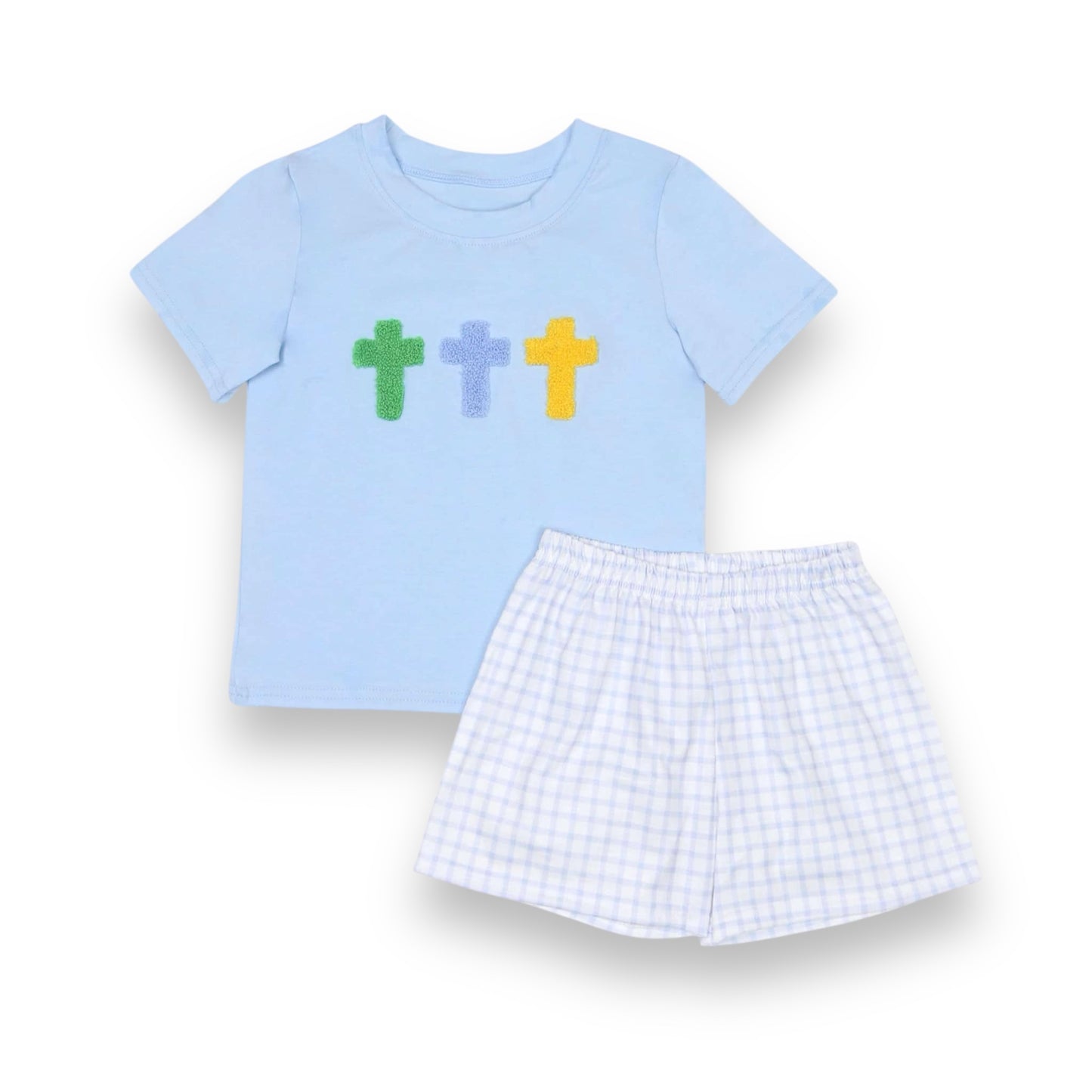 Boys Bright Cross Short Set