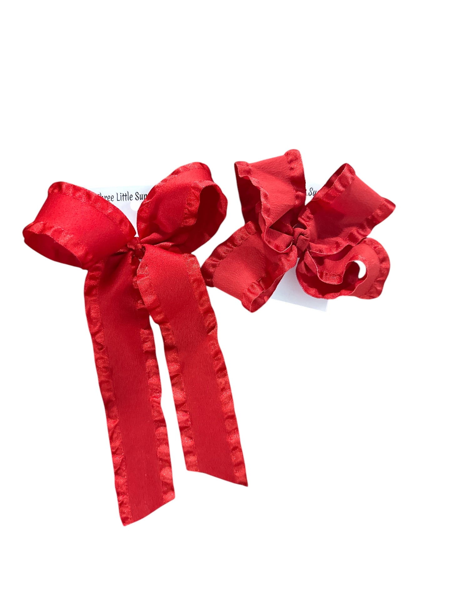 Red Ruffle Bow-TLS