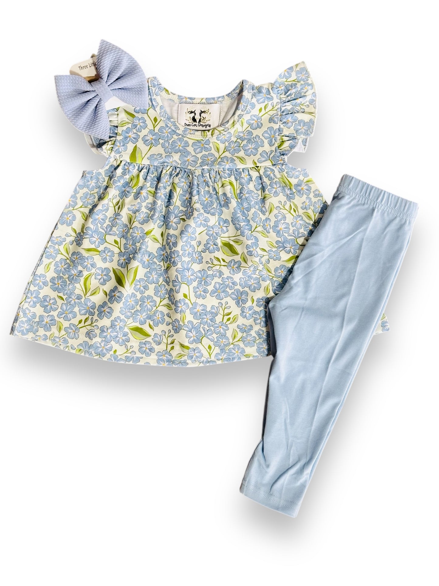 Blue Ditzy Floral Set