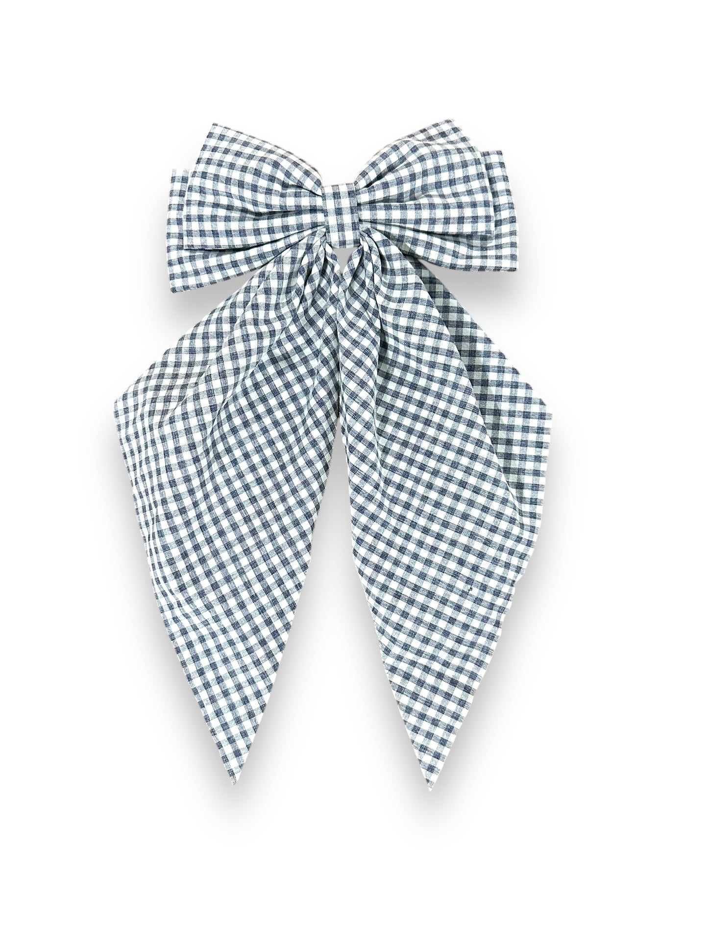 Plaid Navy Coquette Bow