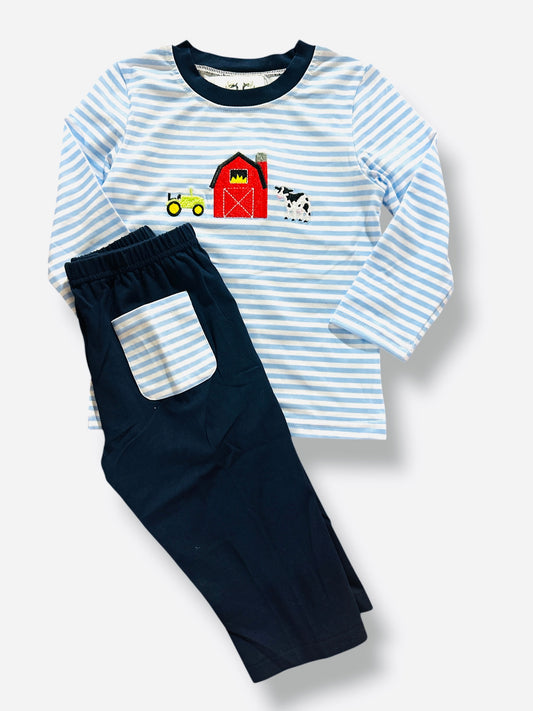 Striped Farm Set