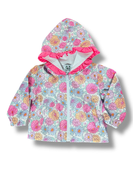Bright Florals Rain Jacket