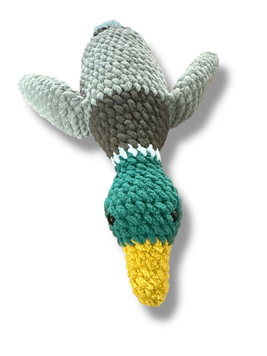 Crocheted Flying Mallard