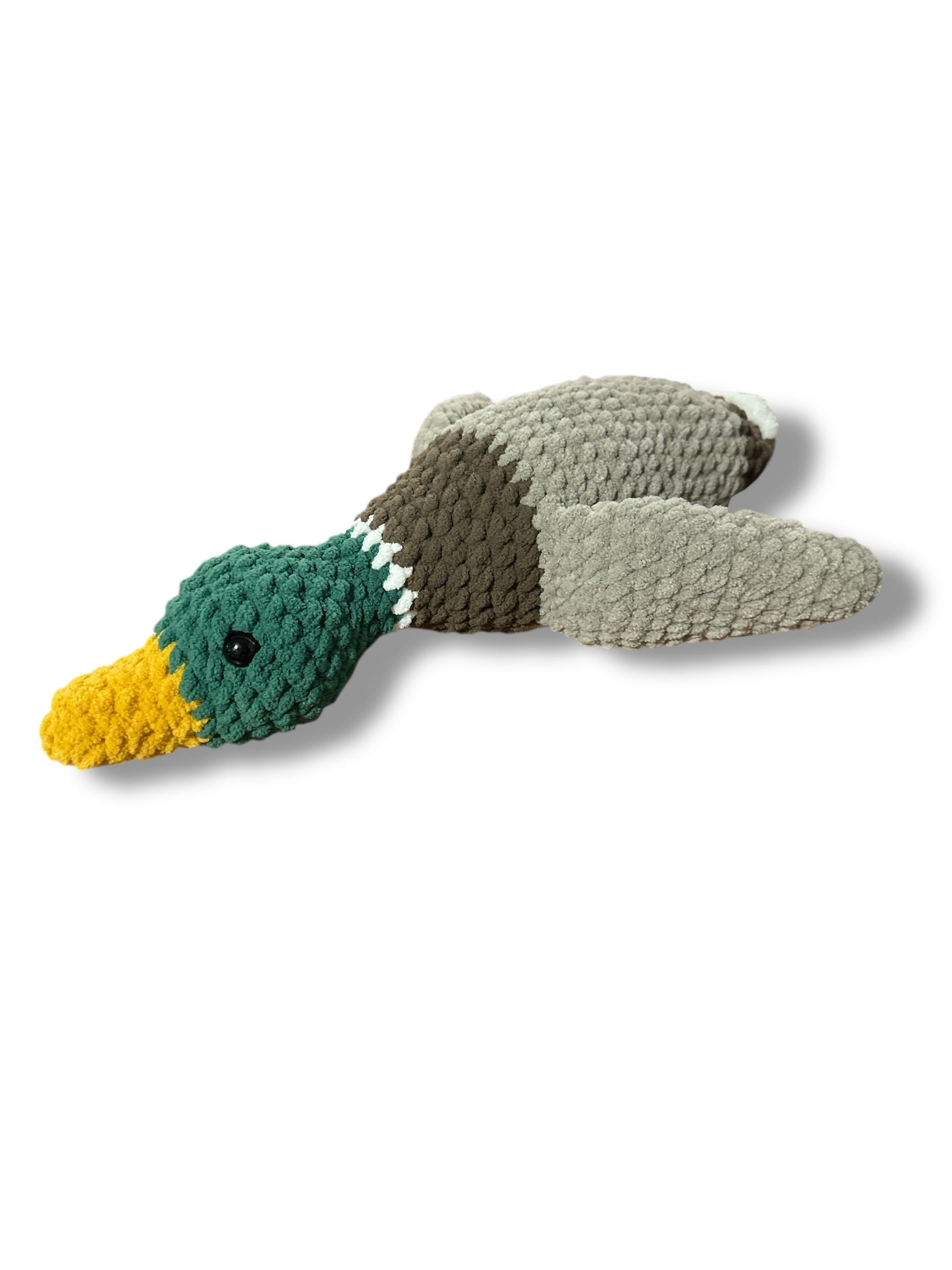 Crocheted Flying Mallard