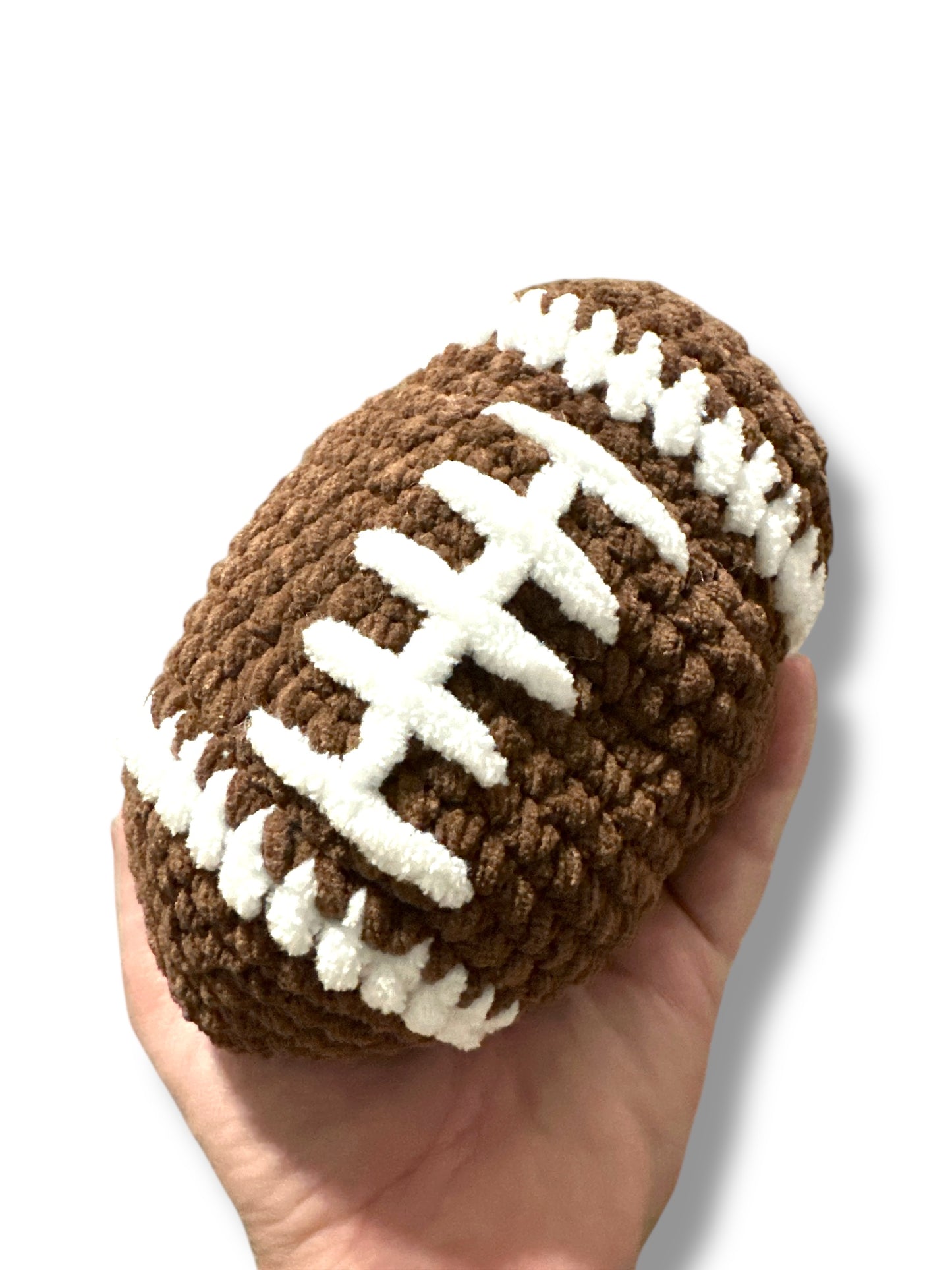 Crocheted Football Rattle