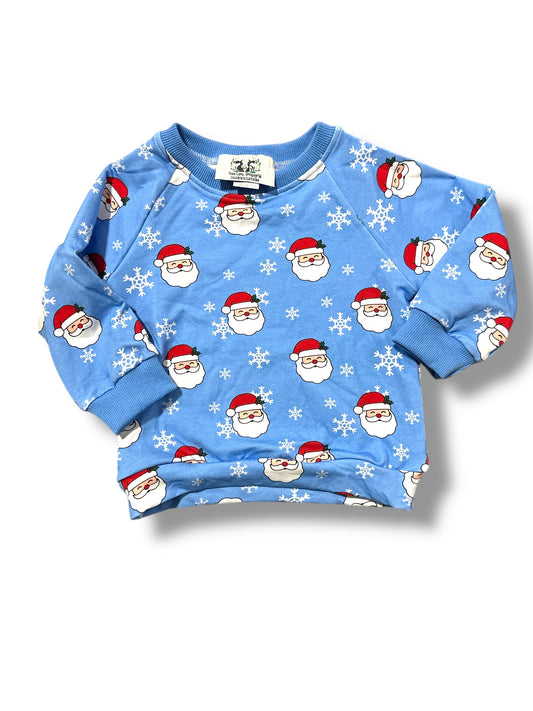 Blue Santa Light Sweatshirt