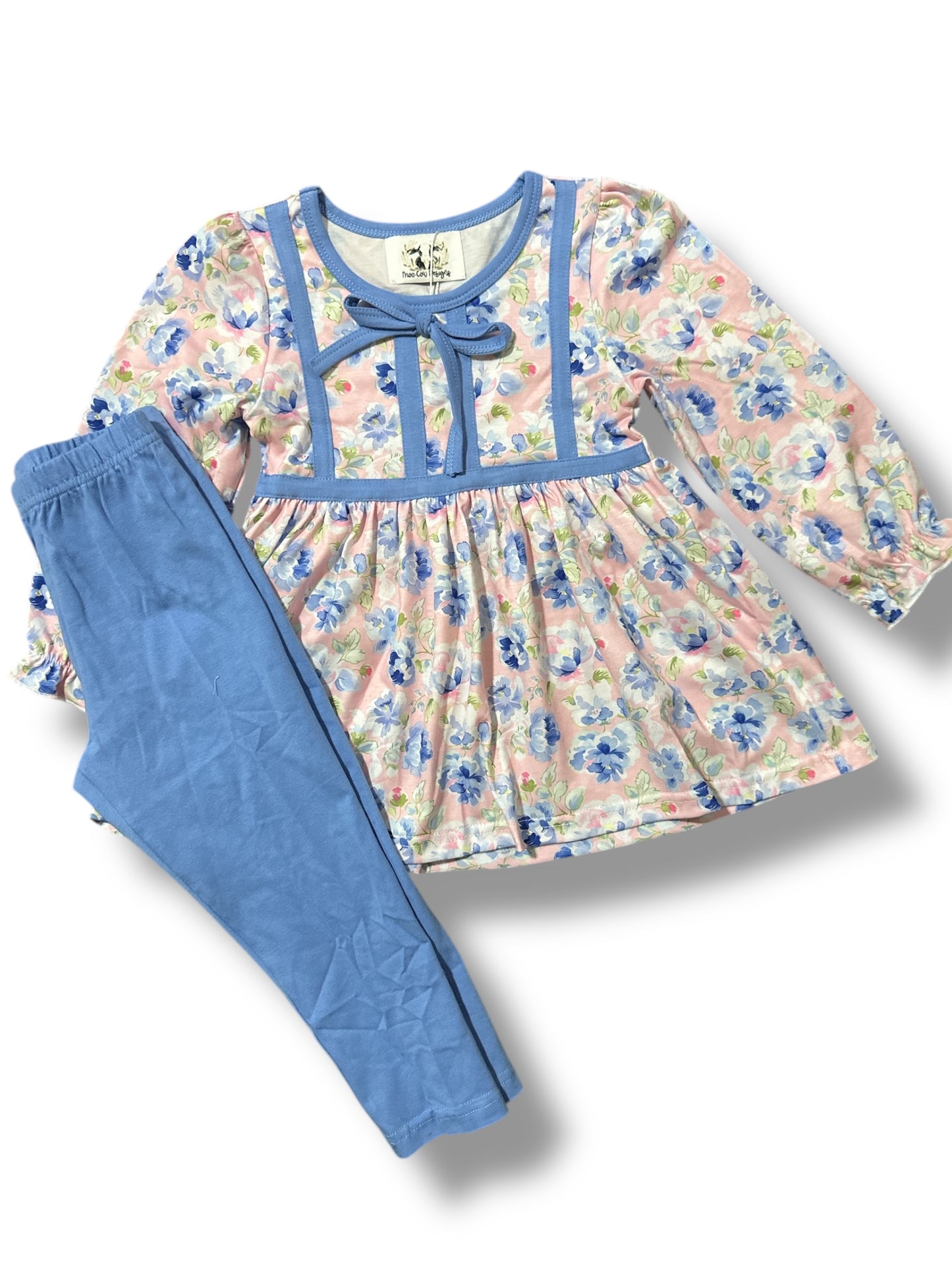 Winter Floral Girl Set