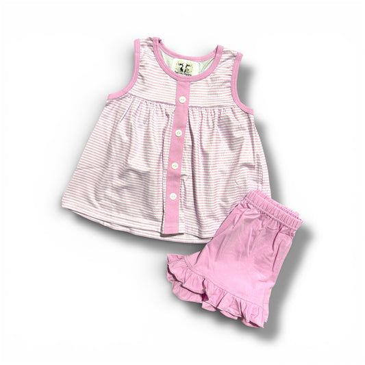Pink Simple Stripe Set