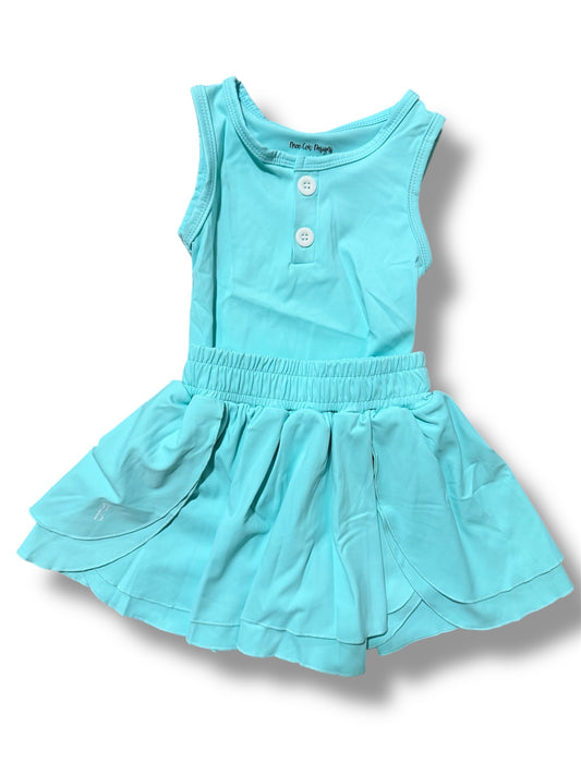Tulip Skort Set-Seafoam