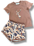 Boys Camo Deer Short Set