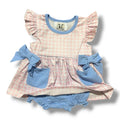 Pink Gingham Skirted Bubble