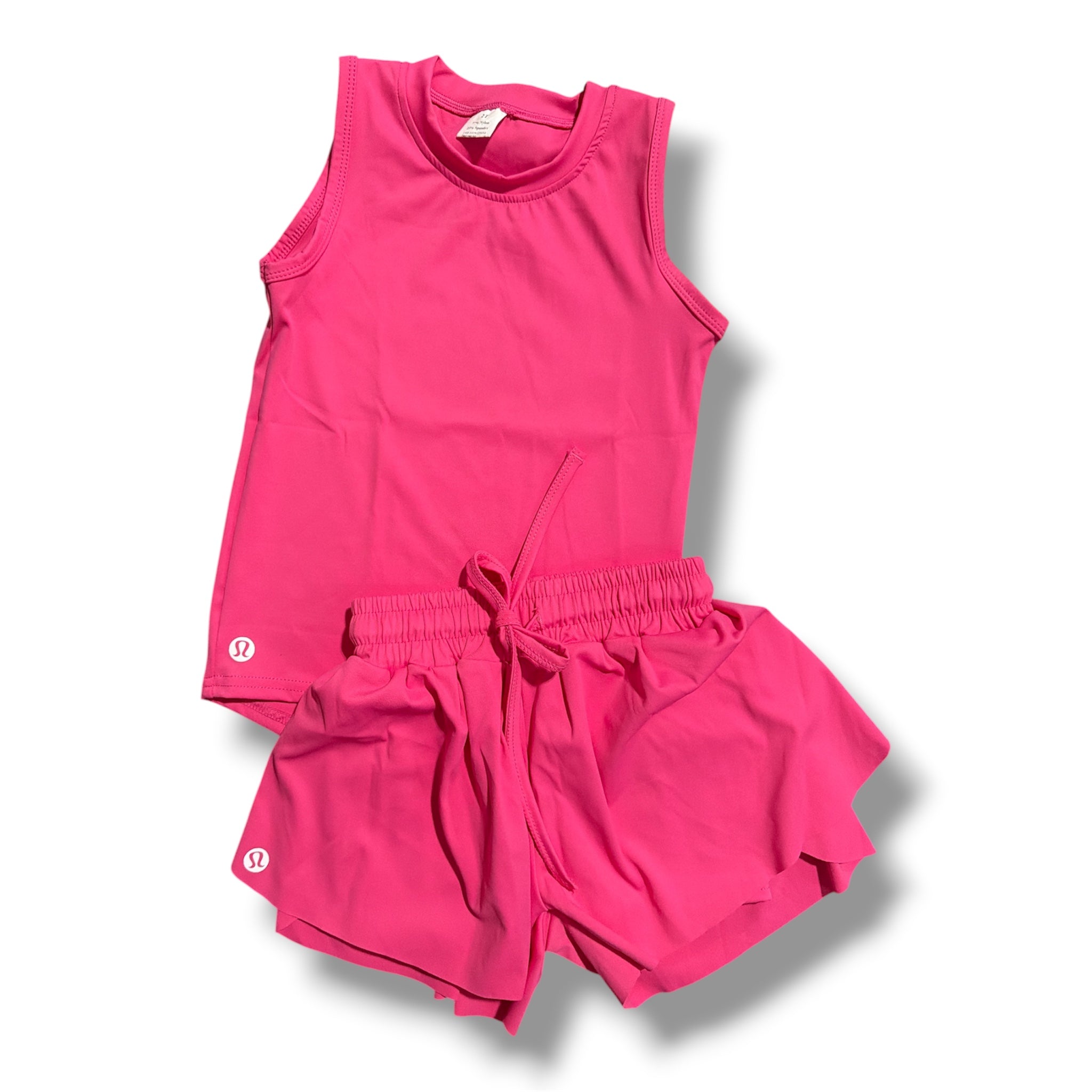 Athletic Tank Set Hot Pink