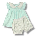 Collared Stripe Sets: Mint