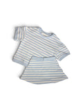 Blue Stripe Skort Set
