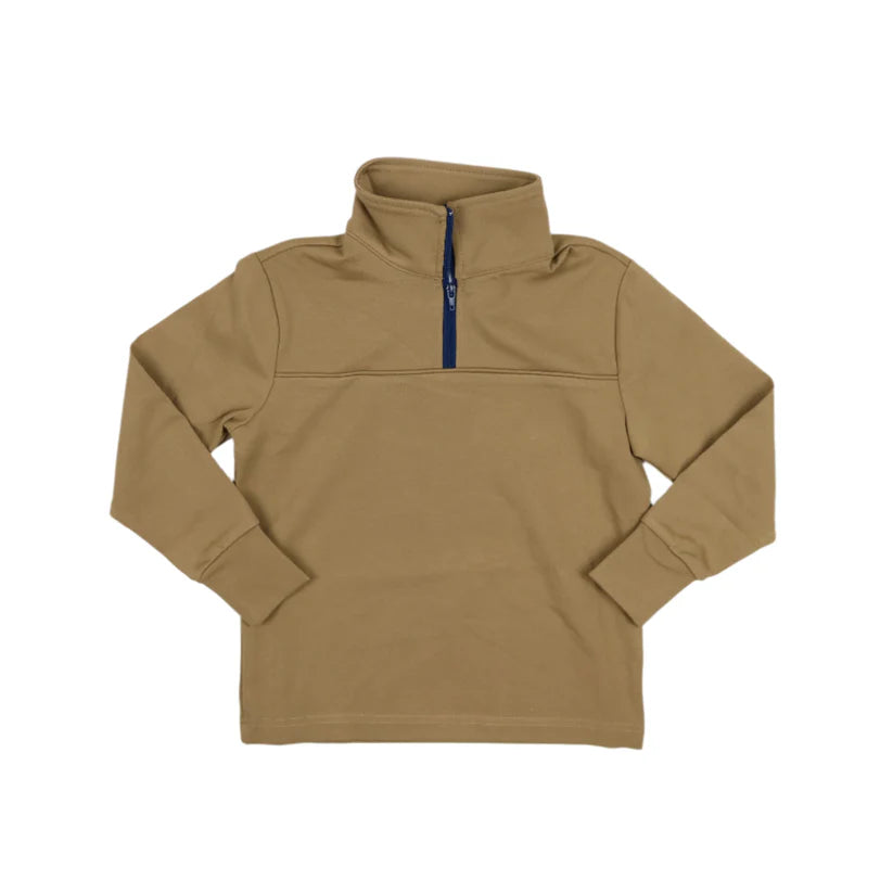 Khaki 1/4 Zip Pullover