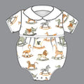 Swaying Safari Boy Pleated Bubble