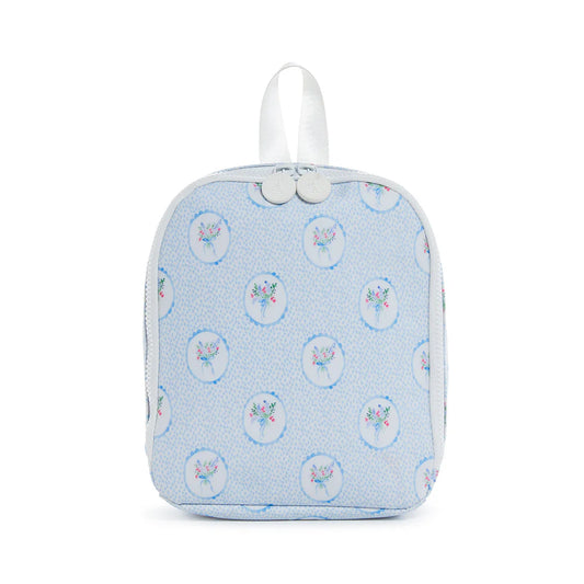 Bring It Lunch Bag--Floral Medallion Blue