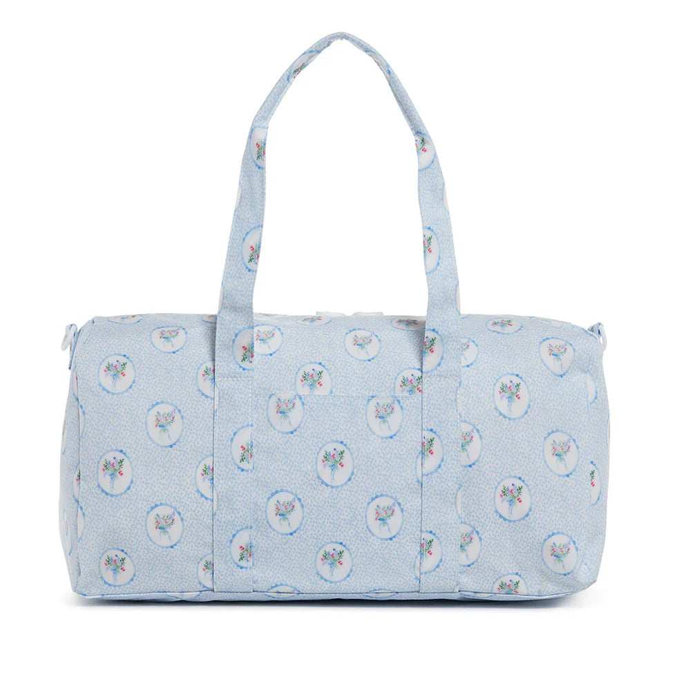 Duffel -Floral Medallion Blue