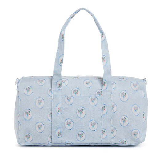 Duffel -Floral Medallion Blue