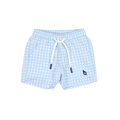 Blue Cane Lattice Swim Trunk