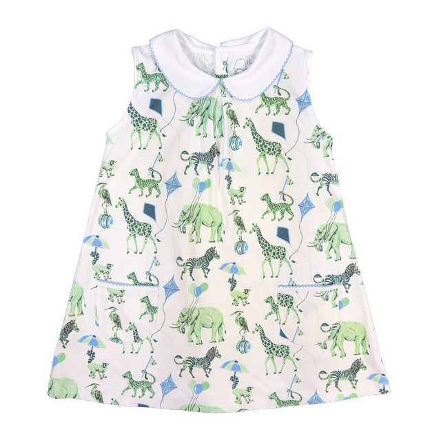 Spearmint Safari Twirl Dress