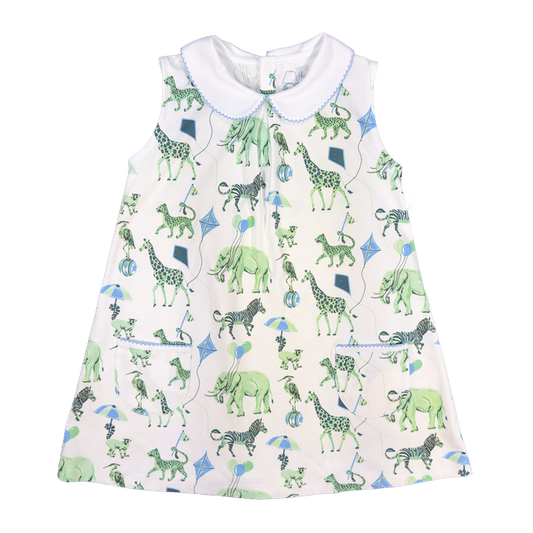 Spearmint Safari Twirl Dress
